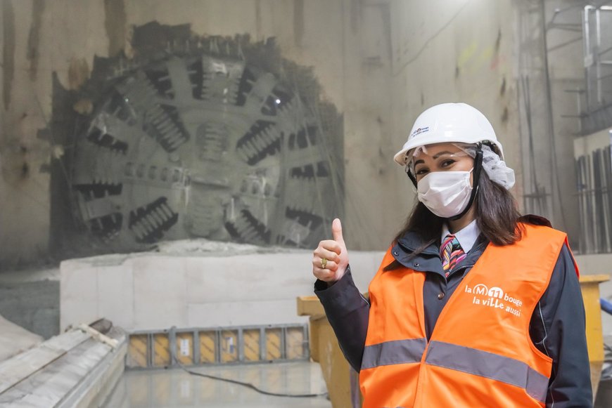 Prolongement de la ligne 11 – Le tunnelier « Sofia » est arrivé à la future station Montreuil-Hôpital